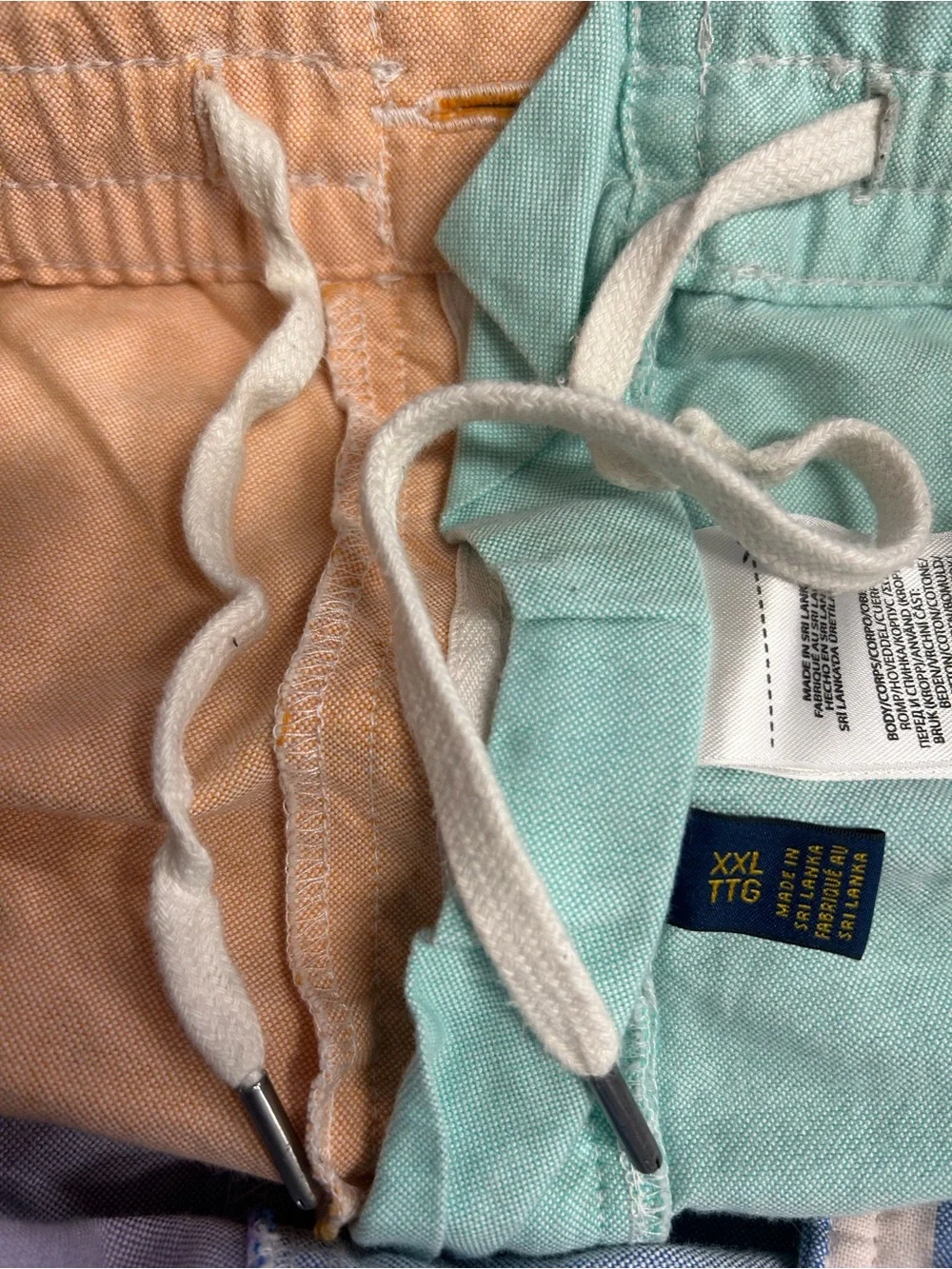 Polo Ralph Lauren Shorts Mens XXL Multicolor Color Block Prepster Drawstring